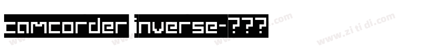 camcorder inverse字体转换
